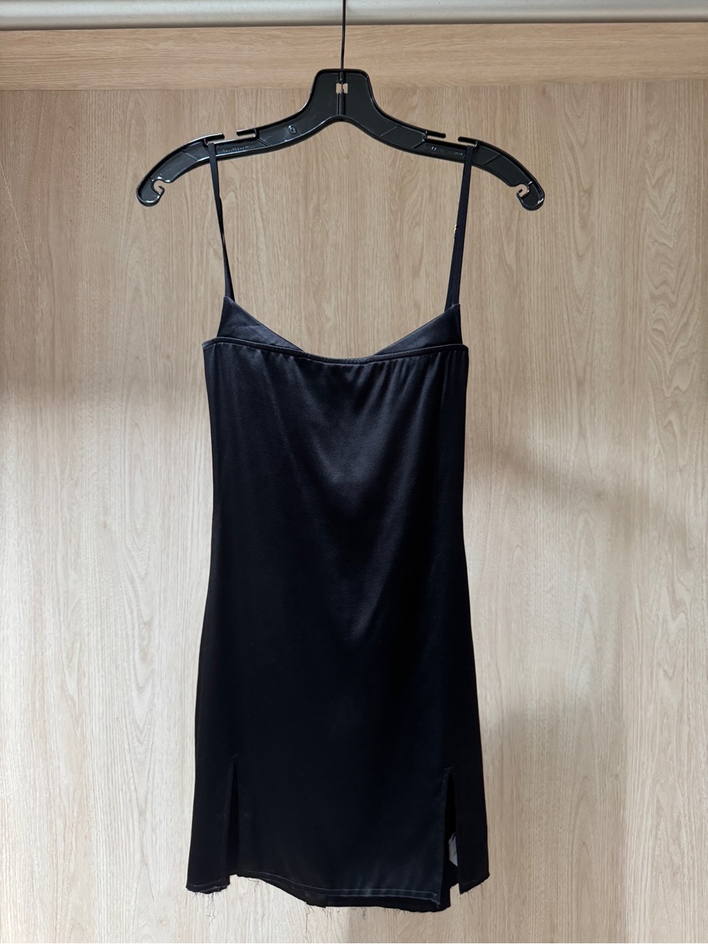 ARE YOU AM I Sissi Black Silk Mini Dress - Picture 5 of 7